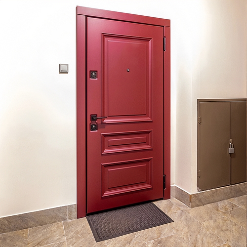 Красная дверь МДФ