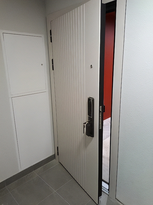 Дверь МДФ со smart-замком