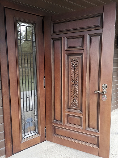 Термодверь с ковкой