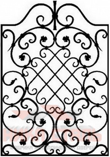 Кованая решетка на окно КР 26 Кованая решетка на окно КР 26