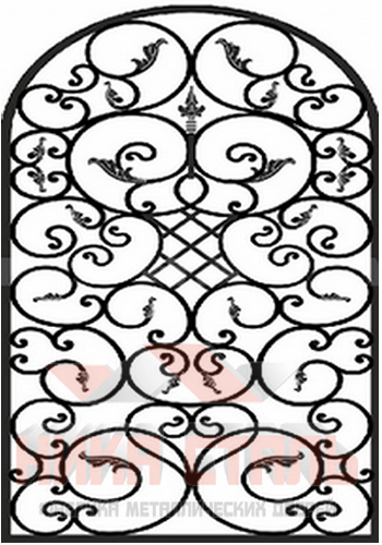 Кованая решетка на окно КР 31 Кованая решетка на окно КР 31