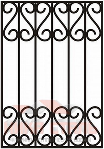 Сварная решетка на окно СР 13