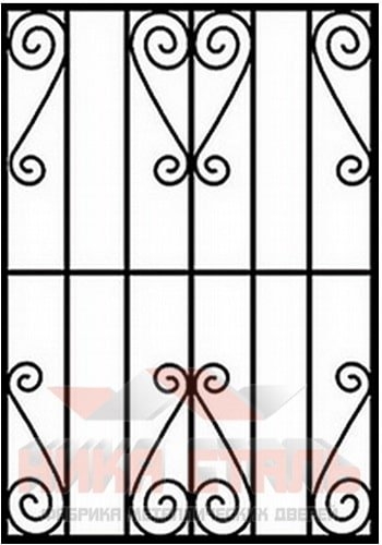 Сварная решетка на окно СР 8