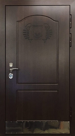 Термодверь МДФ с отбойной пластиной