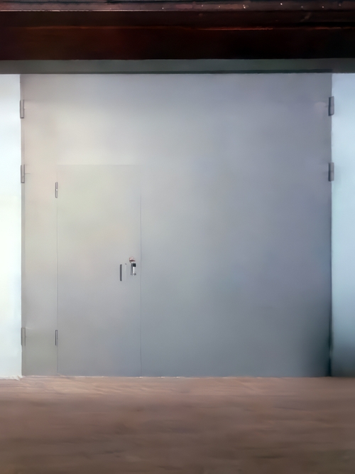 Ворота с отделкой ОСП